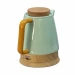 Elektrischer Wasserkocher 1,5L "SERENE" Grün-Braun-Holz
