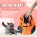 Rucksack-Tragetasche für Hunde & Katzen bis 8  kg – Verstellbare Gurte & Hüftgurt – 36×44×22 cm