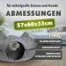 Katzentunnel Katzenhöhle mit Ohren&Schwanz aus Filz, 3-in-1 Katzenbett