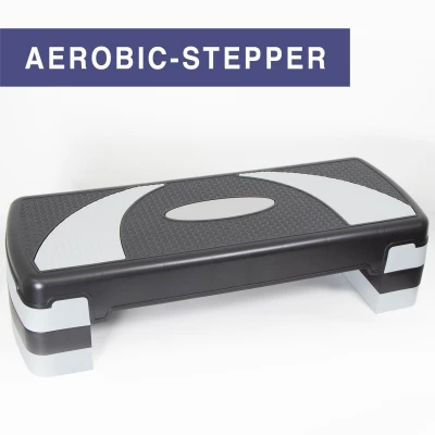 Steppbrett Stepper Höhenverstellbar 3-Stufen Fitnesstrainer Aerobic Stepboard
