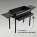 KVOTA PROFI Holzkohlegrill Mangal 2 mm Stahl, 2 Grillroste,Ofenaufsatz