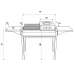 KVOTA PROFI Holzkohlegrill Mangal 2 mm Stahl, 2 Grillroste,Ofenaufsatz