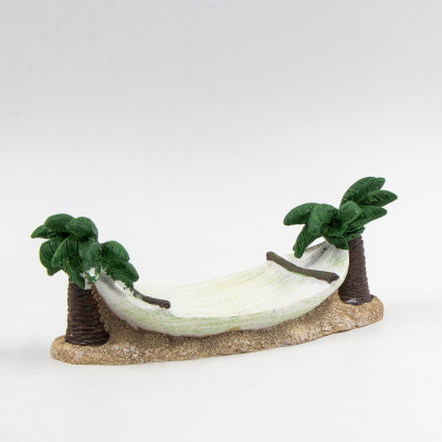 3-tlg. Badezimmer-Accessoires-Set "Malibu“ Seifenspender, Becher,Handbemahlt