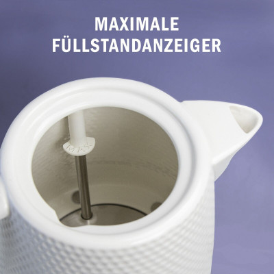 Elektrischer Keramik Wasserkocher, Teekessel 1,5 L,1500W,Noppen-Design