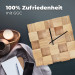 Wanduhr aus edlem Eschenholz Modernes, Minimalistisches Design als Dekoration oder als Geschenk - EIN Vintage Schmuckstück