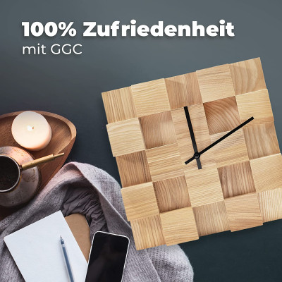 Wanduhr aus edlem Eschenholz Modernes, Minimalistisches Design als Dekoration oder als Geschenk - EIN Vintage Schmuckstück