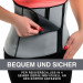 Bauchweggürtel aus Neopren mit Sauna-Effekt Bauchgürtel mit 4 Reißverschlusse