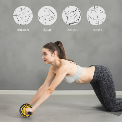 Fitness Bauchtrainer Gerät aus Metall und Plastik