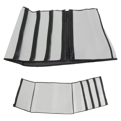 Bauchweggürtel aus Neopren mit Sauna-Effekt Bauchgürtel mit 4 Reißverschlusse