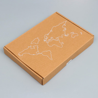 Weltkarte Deko Wanddekoration aus Kork "Weltkarte" 15-Tlg. Set ca. 40x70 cm 3-D Effekt Geschenkidee