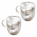 Doppelwandiges Glas 2-er Set 300 ml Thermogläser Doppelwand-Gläser Design „Tropen“