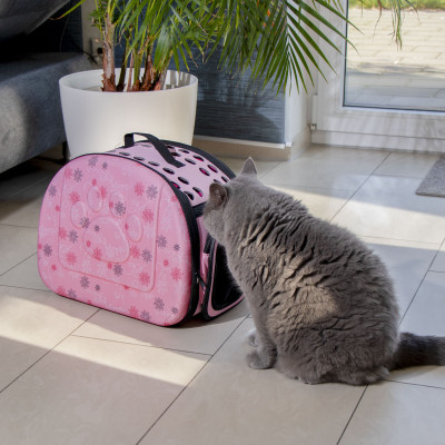 Transporttasche, Tragetasche für Tiere: Katzen, kleine Hunde und andere Haustiere. Atmungsaktiv