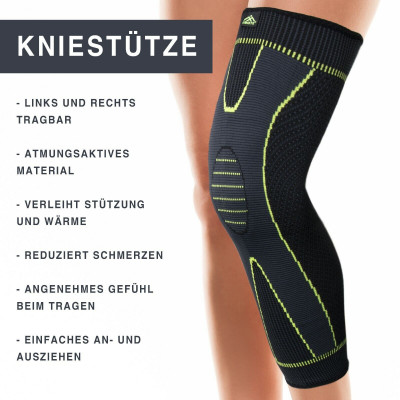 Kniestütze Kniebandage Knieschoner Kniegelenkbandage atmungsaktives Gewebe 1 St