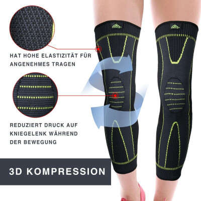 Kniestütze Kniebandage Knieschoner Kniegelenkbandage atmungsaktives Gewebe 1 St