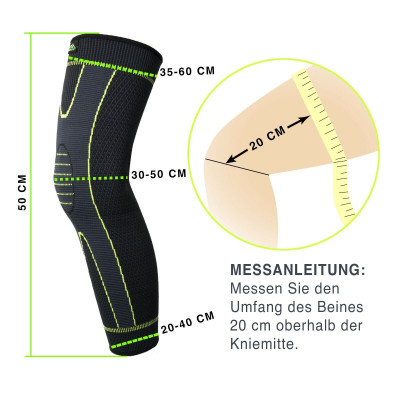 Kniestütze Kniebandage Knieschoner Kniegelenkbandage atmungsaktives Gewebe 1 St