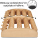 GGC Fußmassageroller mit AUSTAUSCHBAREN Rollen I Fußroller Holz ideal für Zuhause & Büro I Foot Massageroller