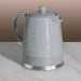 Elektrischer Wasserkocher aus Keramik, 1,5 Liter, abnehmbarer Deckel, Grau- Modernes Stylisches Design Grand,