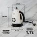 Elektrischer Wasserkocher "STYLE" 1,7 L im Retro-Style, Edelstahl 2200w